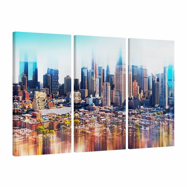Quadri moderni per arredamento Skyline di Manhattan tratto urbano