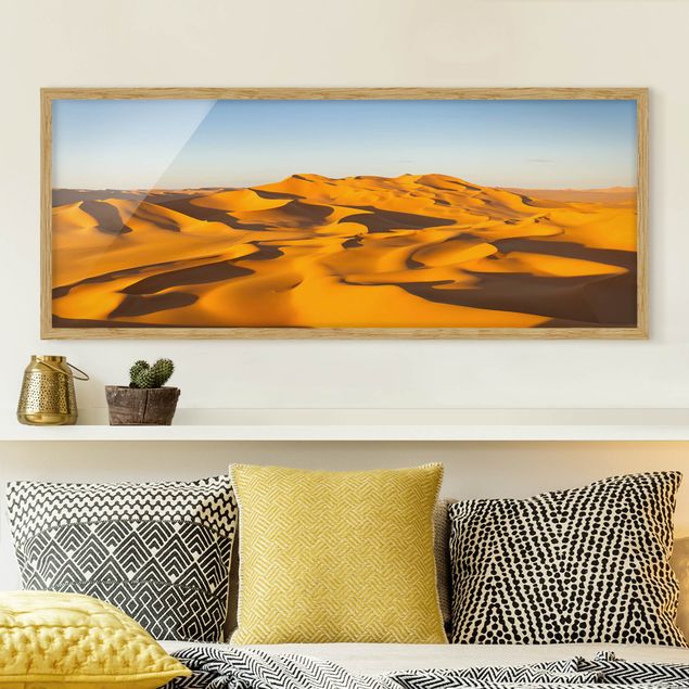 Quadro paesaggio Deserto di Murzuq in Libia