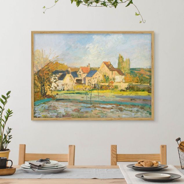 Puntinismo quadri famosi Camille Pissarro - Paesaggio vicino a Pontoise
