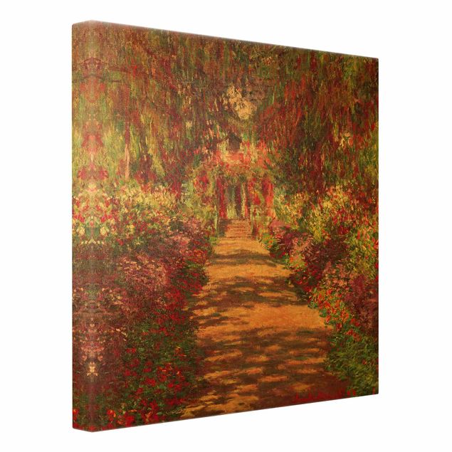 Quadri alberi Claude Monet - Sentiero nel giardino di Monet a Giverny
