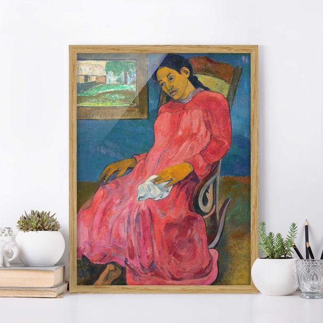 Riproduzioni quadri famosi Paul Gauguin - Faaturuma (malinconico)