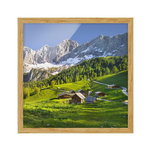 Quadri con cornice con paesaggio Prato alpino della Stiria