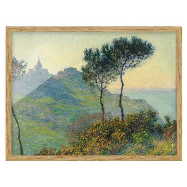 Quadri impressionisti Claude Monet - La chiesa di Varengeville al sole della sera