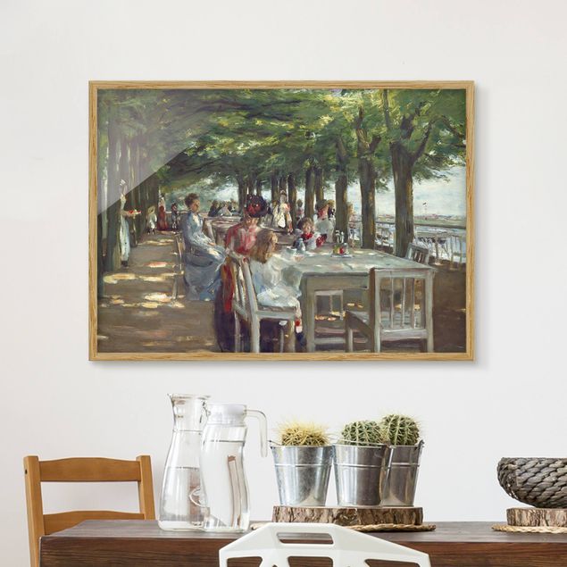 Riproduzioni quadri famosi Max Liebermann - La terrazza del ristorante Jacob