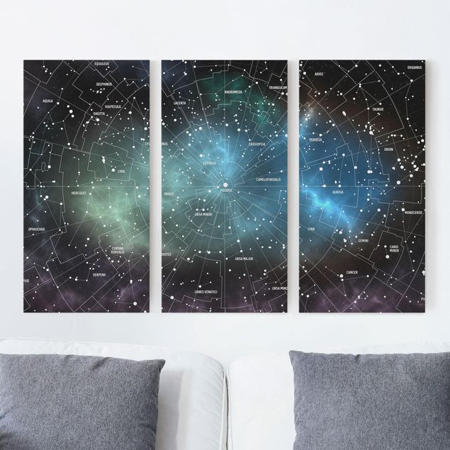 Tele componibili Mappa delle costellazioni stellari Nebulosa galattica