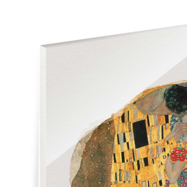 Riproduzioni quadri famosi Acquerelli - Gustav Klimt - Il bacio
