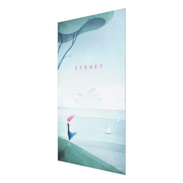 Quadri in vetro architettura e skylines Poster di viaggio - Sidney