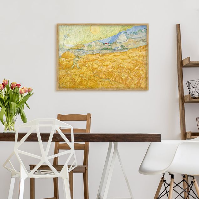 Quadri post impressionismo Vincent Van Gogh - Il raccolto, il campo di grano