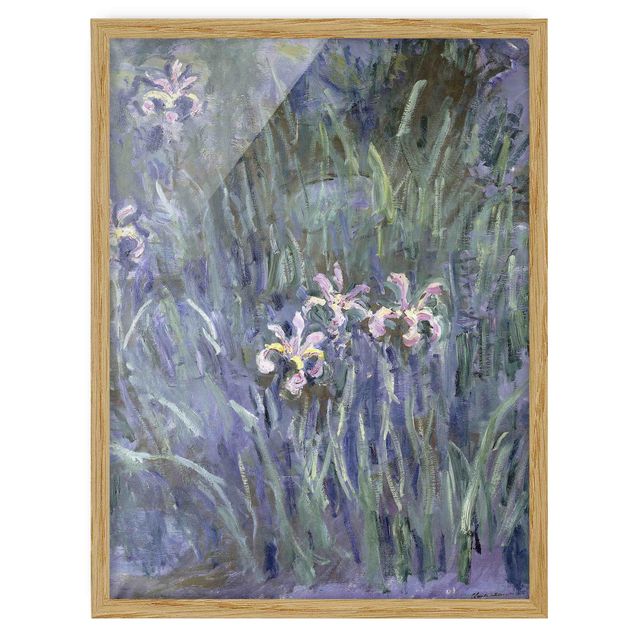 Quadri con cornice con fiori Claude Monet - Iris