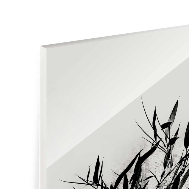Quadri Kubistika Mondo vegetale grafico - Bambù nero