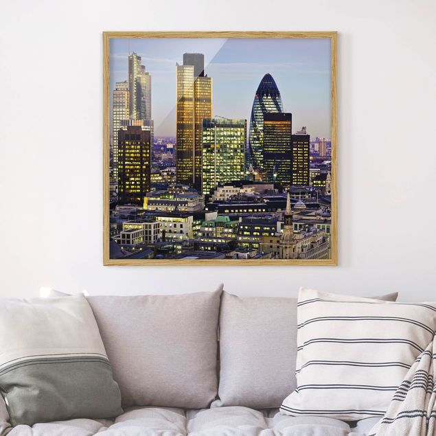Quadri con cornice con architettura e skylines Città di Londra