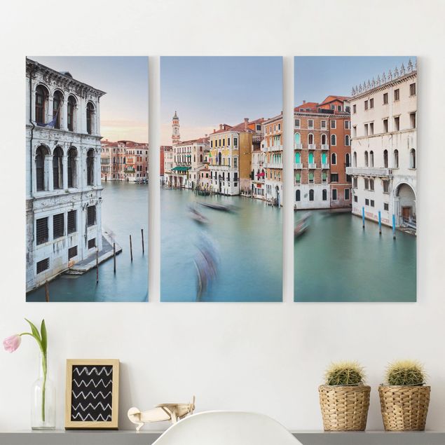 Quadro su tela componibile Vista sul Canal Grande dal Ponte di Rialto Venezia