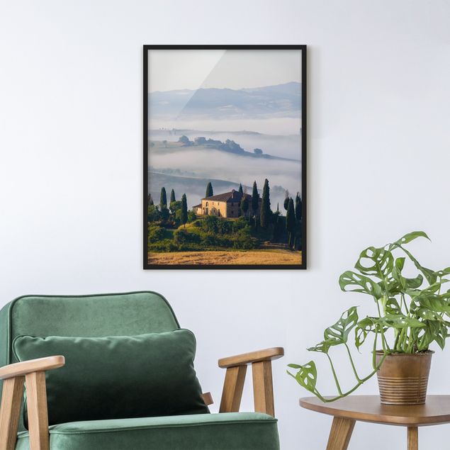 Quadri con cornice con paesaggio Tenuta di campagna in Toscana