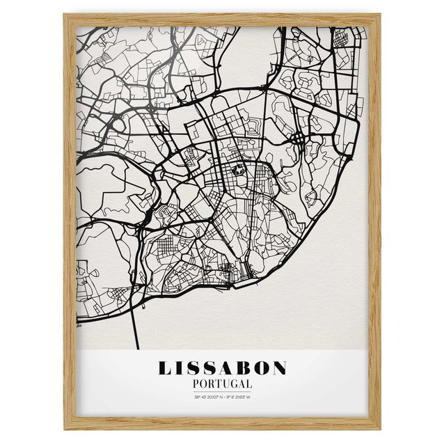 Quadri Mappa di Lisbona - Classica