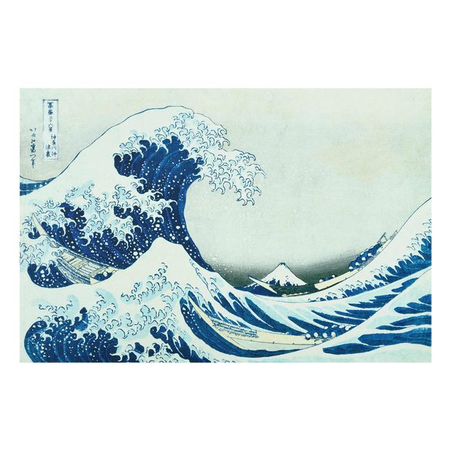 Quadri in vetro con spiaggia Katsushika Hokusai - La grande onda di Kanagawa
