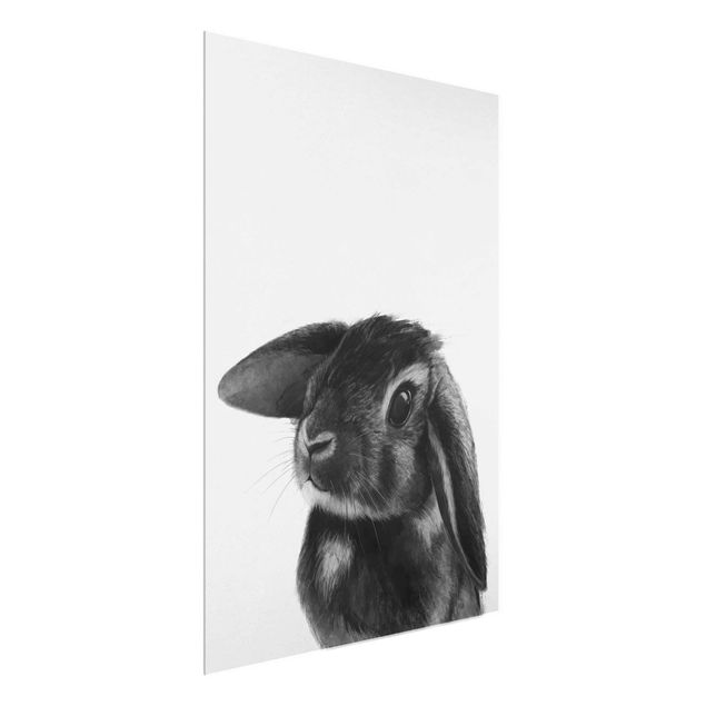 Quadri moderni   Illustrazione - Coniglio - Disegno in bianco e nero