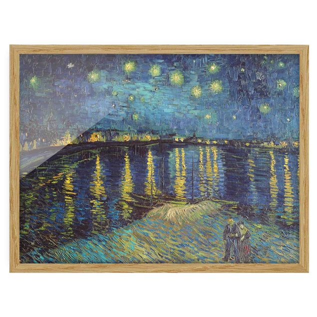 Riproduzioni Vincent Van Gogh - Notte stellata sul Rodano