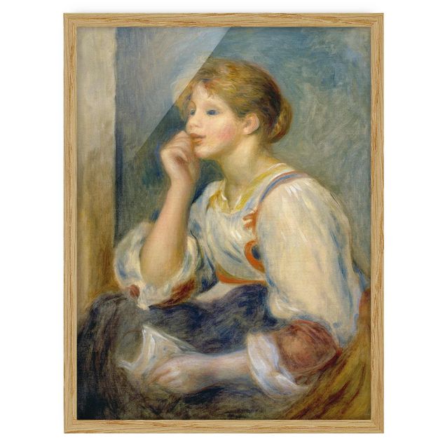 Quadri con cornice con fiori Auguste Renoir - Donna con lettera