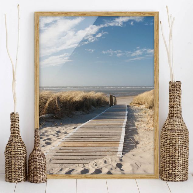 Quadri con cornice con spiaggia Spiaggia del Mar Baltico