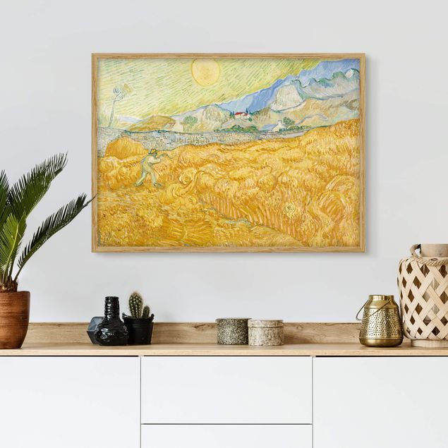 Quadri puntinismo Vincent Van Gogh - Il raccolto, il campo di grano
