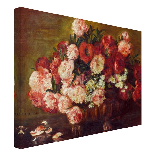 Quadri su tela con rose Auguste Renoir - Natura morta con peonie