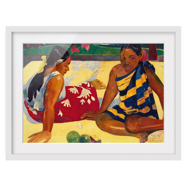 Quadro moderno Paul Gauguin - Parau Api (Due donne di Tahiti)