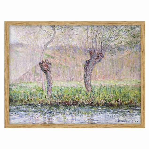 Quadri alberi Claude Monet - Alberi di salice in primavera