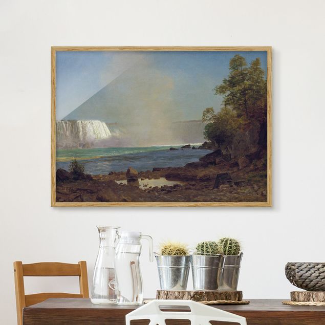 Quadro romanticismo Albert Bierstadt - Cascate del Niagara