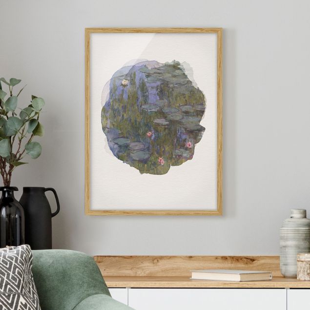 Quadro paesaggio Acquerelli - Claude Monet - Ninfee (Nympheas)