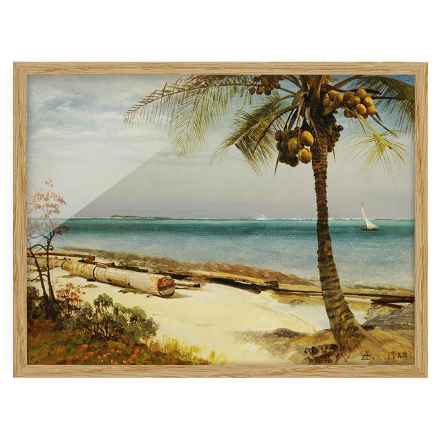 Quadro mare Albert Bierstadt - Costa tropicale