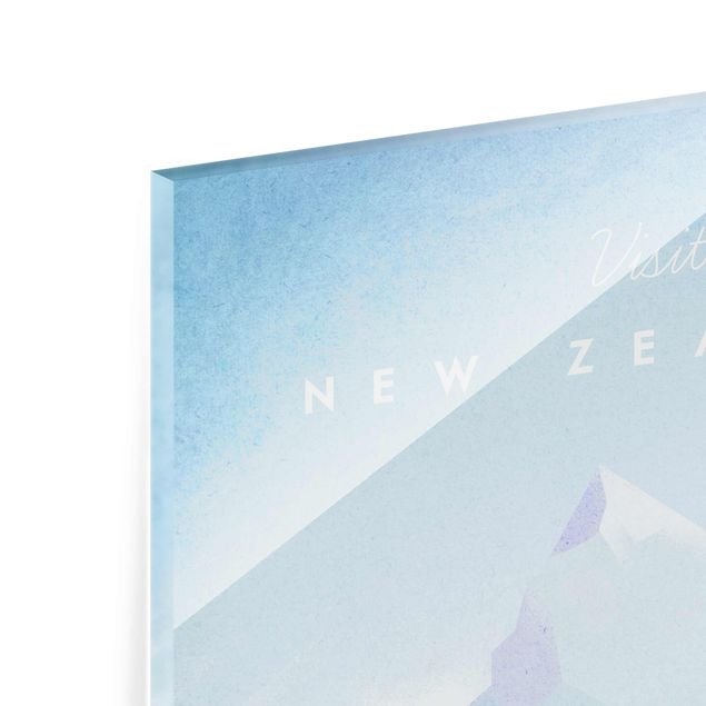 Quadri in vetro riproduzioni Poster di viaggio - Nuova Zelanda