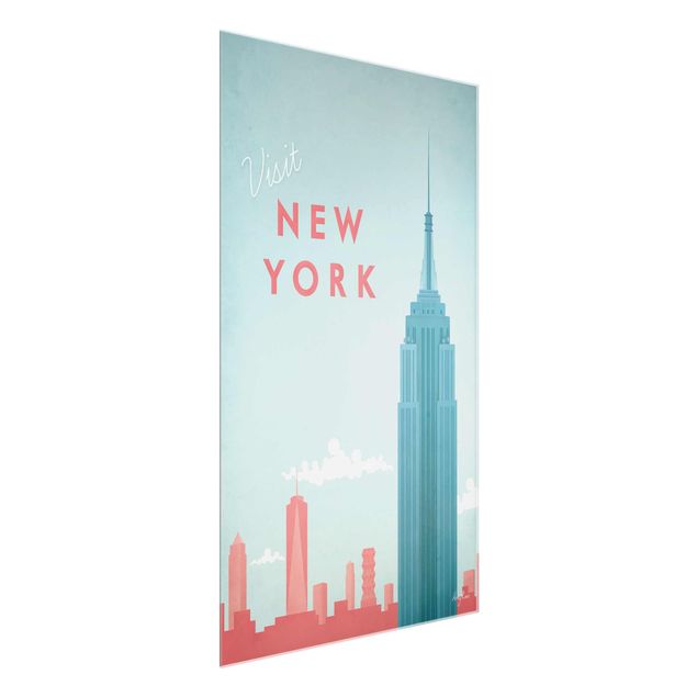 Quadro vintage Poster di viaggio - New York