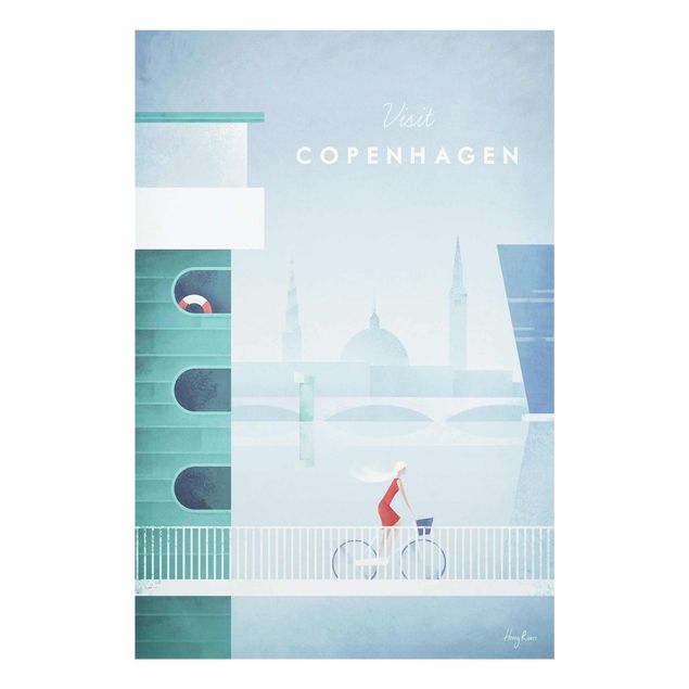 Quadri Henry Rivers Poster di viaggio - Copenaghen