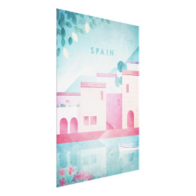 Quadro rosa Poster di viaggio - Spagna