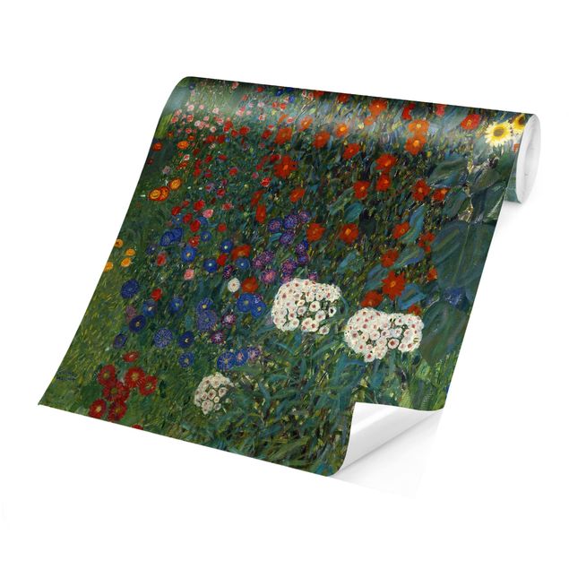 Carta da parati tessuto non tessuto Gustav Klimt - Girasoli in giardino