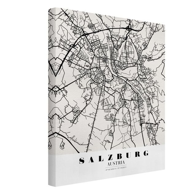 Stampe Mappa di Salisburgo - Classica