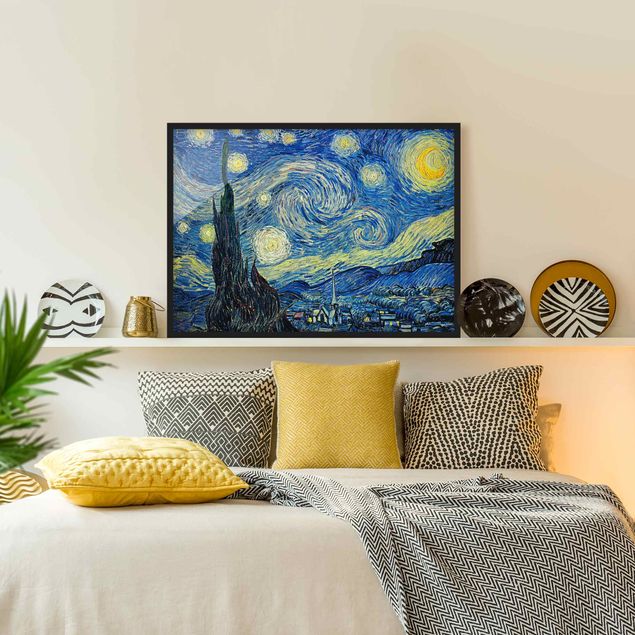 Quadri puntinismo Vincent Van Gogh - La notte stellata