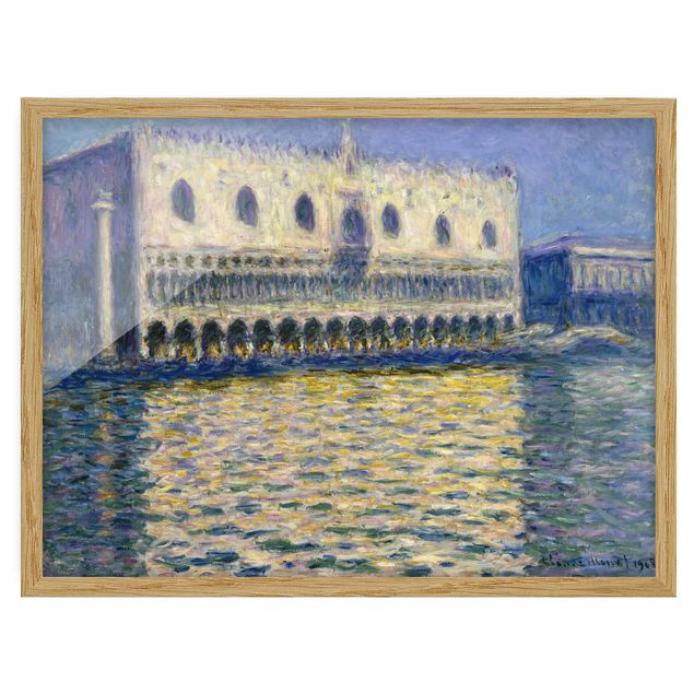 Quadri con cornice con architettura e skylines Claude Monet - Il Palazzo Ducale