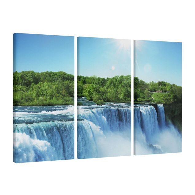 Quadro su tela componibile Paesaggio della cascata