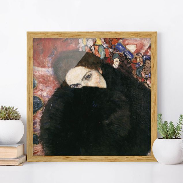 Riproduzioni Gustav Klimt - Signora con la muffola