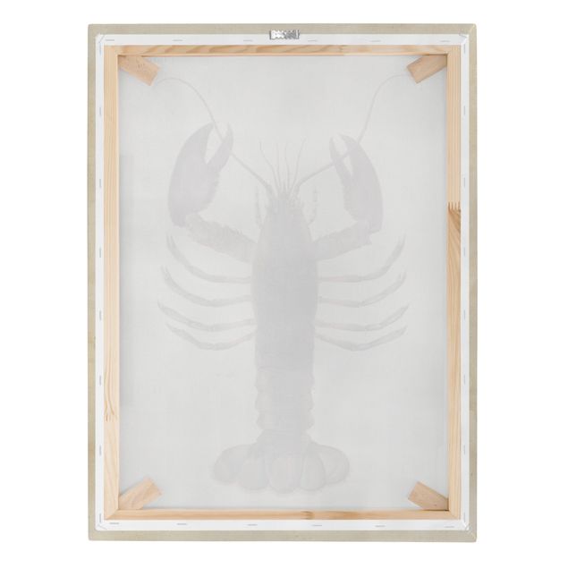 Stampa su tela - Vintage Illustrazione Lobster - Verticale 4:3