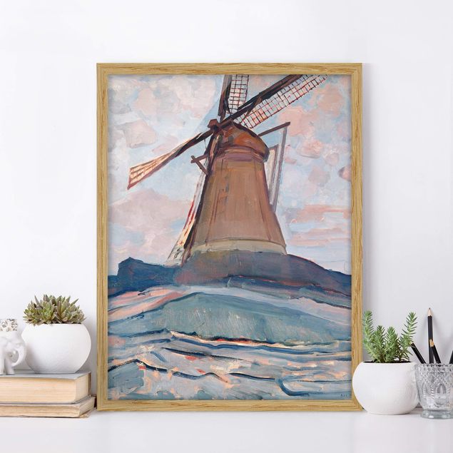 Stampe quadri famosi Piet Mondrian - Mulino a vento