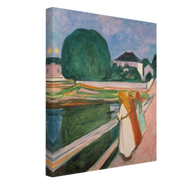 Quadri con paesaggio Edvard Munch - Notte bianca