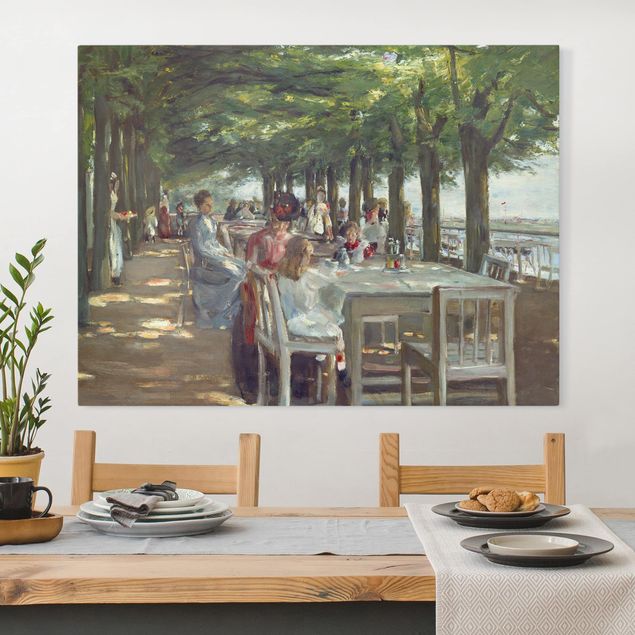 Stampe quadri famosi Max Liebermann - La terrazza del ristorante Jacob