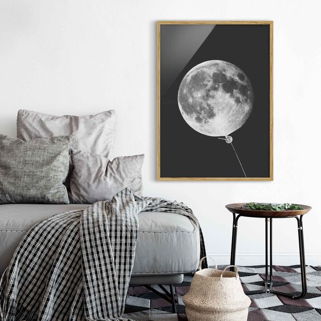 Quadri moderni   Palloncino con luna