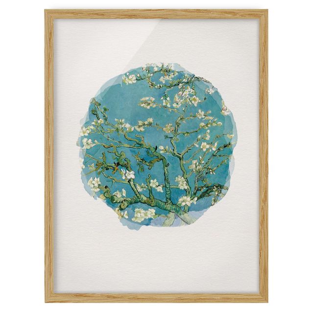 Riproduzioni Acquerelli - Vincent Van Gogh - Mandorlo in fiore