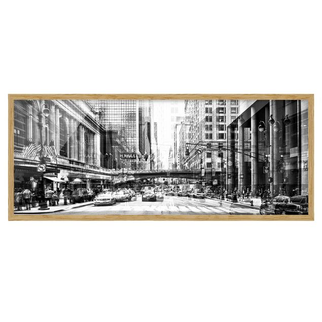 Quadri Rainer Mirau NYC urbana in bianco e nero