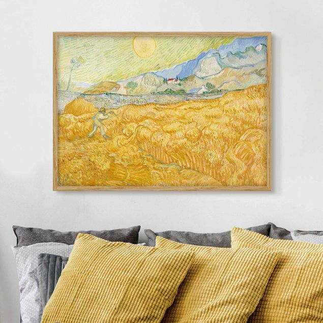 Quadri Impressionismo Vincent Van Gogh - Il raccolto, il campo di grano