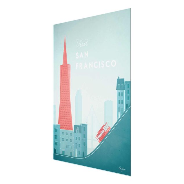 Quadri stampe Poster di viaggio - San Francisco
