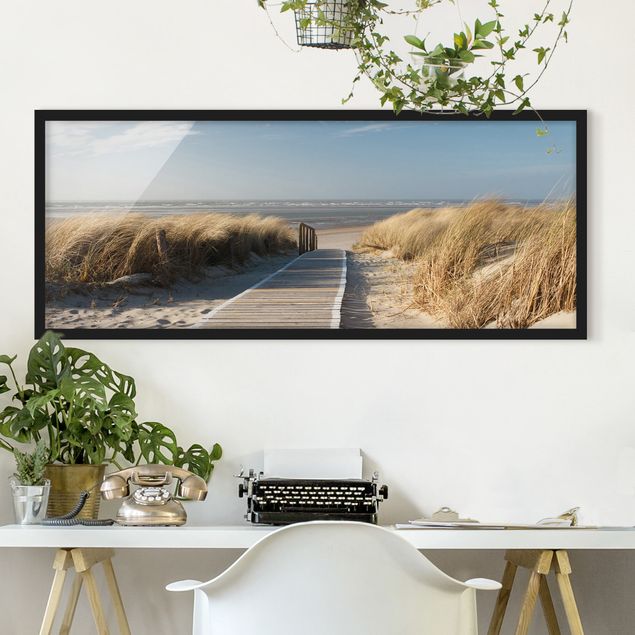 Poster con cornice - Spiaggia Del Mar Baltico - Panorama formato orizzontale